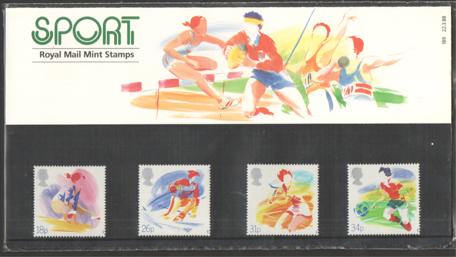 (image for) 1988 Sport Royal Mail Presentation Pack 189